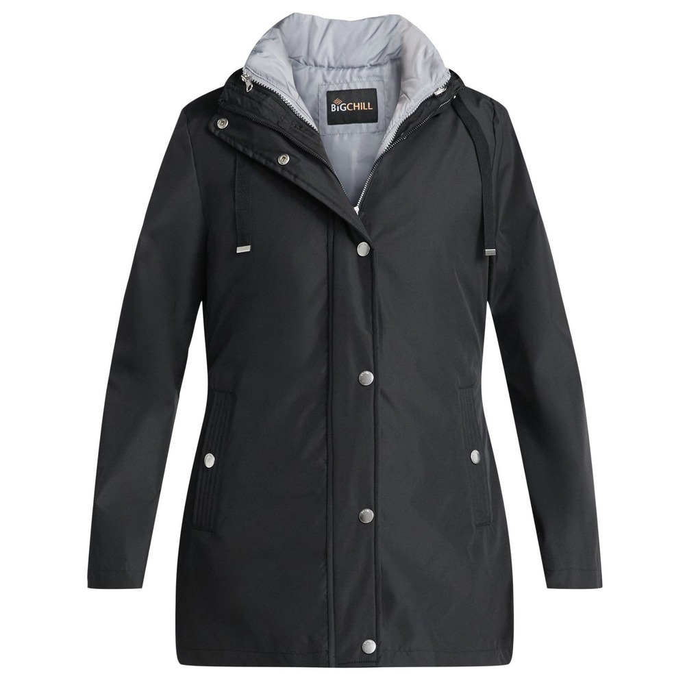 Big Chill Women's 3in1 Systems Hooded Jacket w/ Removable Vest - Black - Large